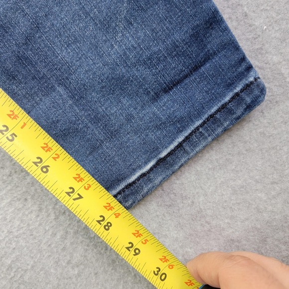 Democracy Ab-Solution Jeans Womens 10 Blue High Rise Skinny Distressed Stretch - Picture 11 of 14